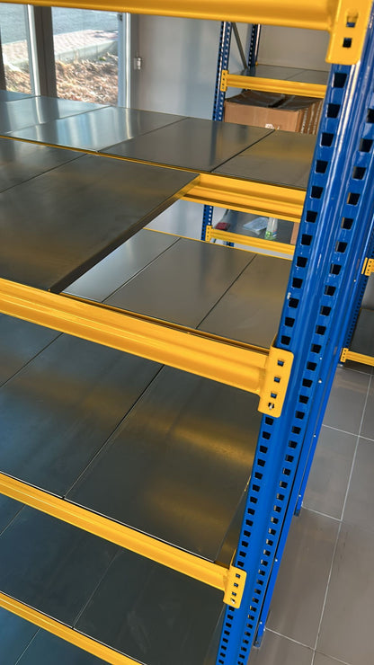 3-Storey 2-Layer Industrial Warehouse Shelving System – Light Duty Shelving