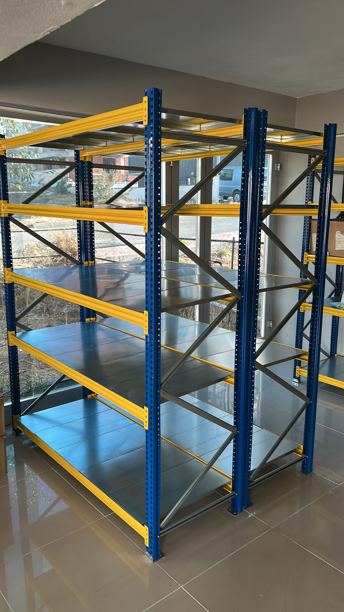 3-Storey 4-Stack Industrial Warehouse Racking System – Light Duty Racking