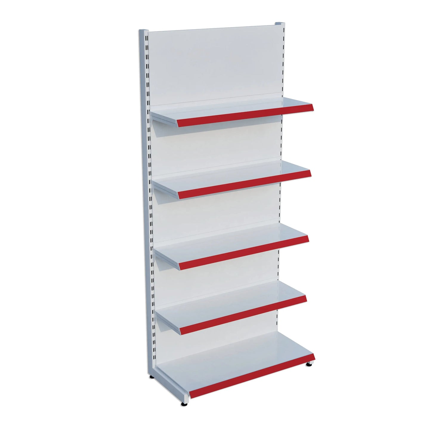 Beyaz Renk Metal 5 Katlı Market Raf Sistemi | Market Rafı |  G90CM Yükseklik H220 CM| Raffar