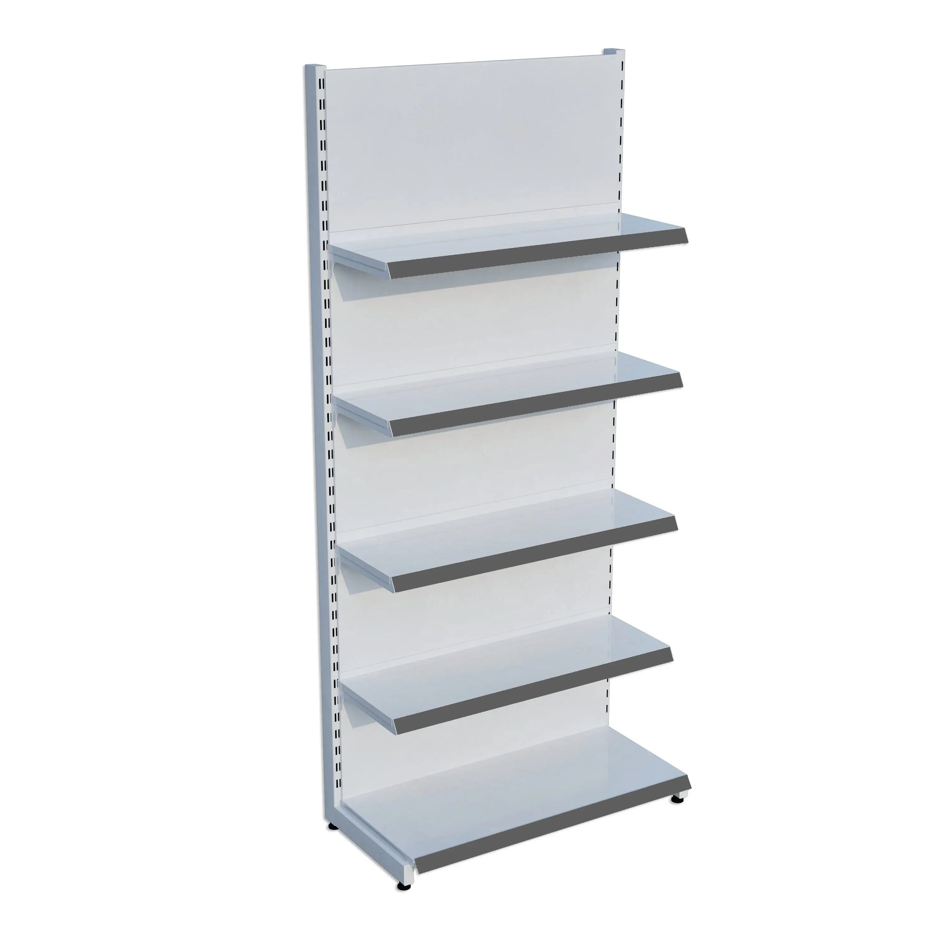 Beyaz Renk Metal 5 Katlı Market Raf Sistemi | Market Rafı |  G90CM Yükseklik H220 CM| Raffar