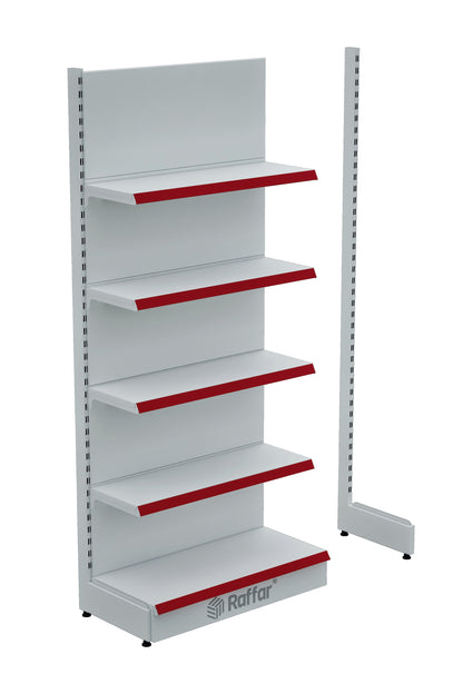 Bazalı Beyaz Renk Tek Ayaklı İlave Modül (Tek Başına Kullanılmaz) 90*H220 CM