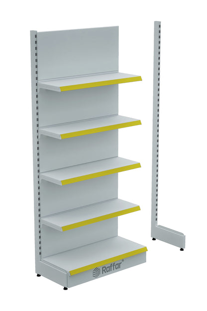 Bazalı Beyaz Renk Tek Ayaklı İlave Modül (Tek Başına Kullanılmaz) 90*H220 CM