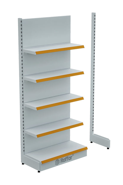 Bazalı Beyaz Renk Tek Ayaklı İlave Modül (Tek Başına Kullanılmaz) 90*H220 CM