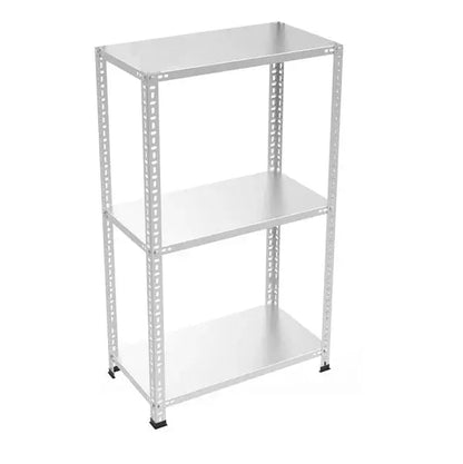 Galvaniz 3 Katlı Arşiv Raf Sistemi - Çelik Raf - Metal Raf Raffar