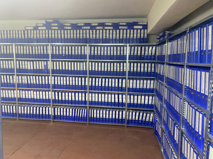 Galvanized 3-Tier Archive Shelf System - Steel Shelf - Metal Shelf