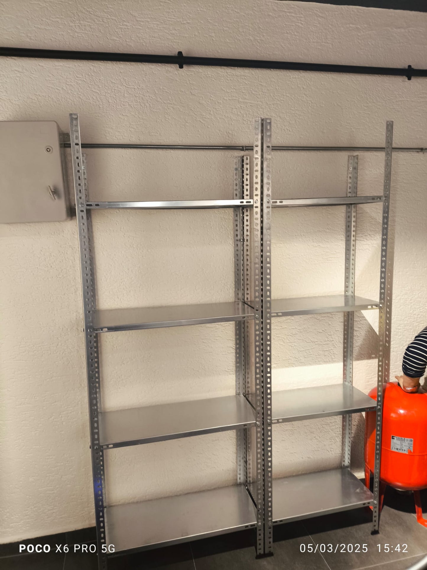 Galvanized 4-Tier Archive Shelf System - Steel Shelf - Metal Shelf