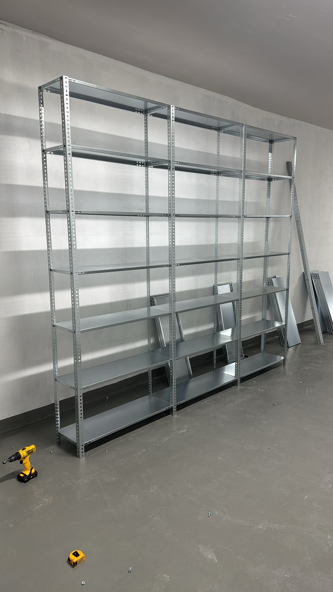 Galvanized 6-Tier Archive Shelf System - Steel Shelf - Metal Shelf