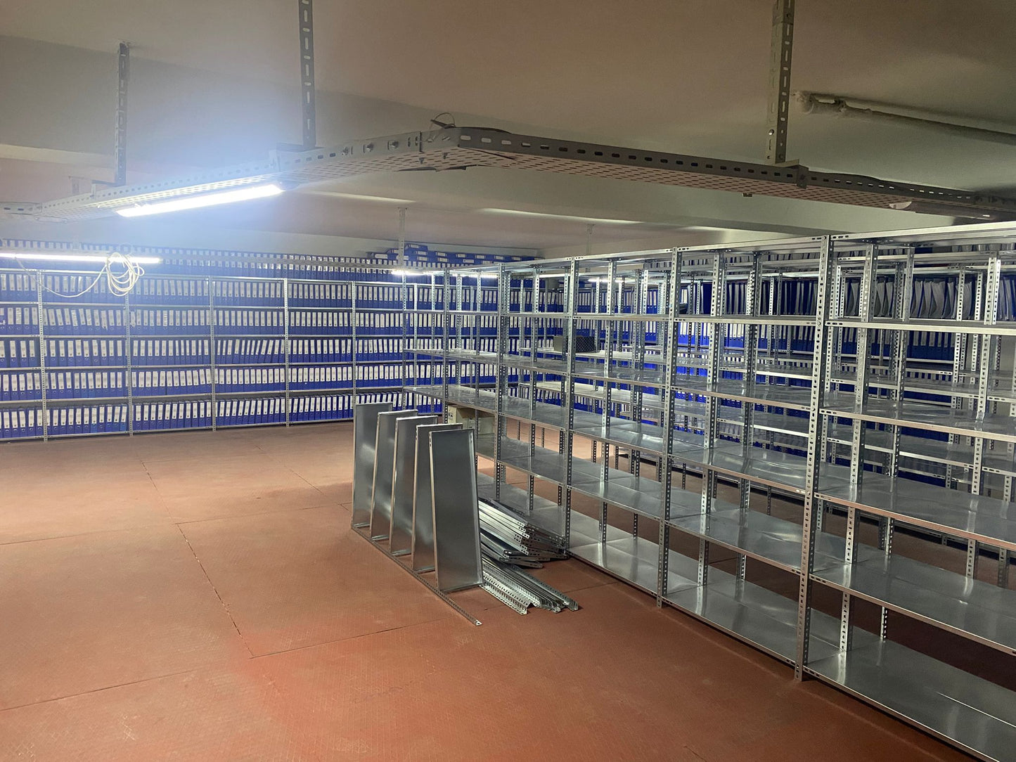Galvanized 6-Tier Archive Shelf System - Steel Shelf - Metal Shelf
