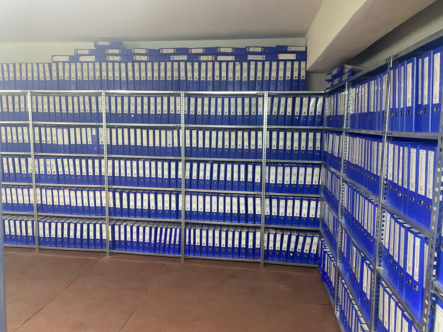 Galvanized 6-Tier Archive Shelf System - Steel Shelf - Metal Shelf